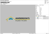 Andersontext Embroidery File 6 sizes