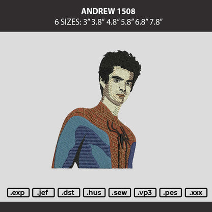 Andrew 1508 Embroidery Machine Design File 6 sizes