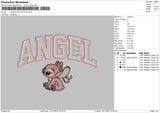 Angel Doubleoutline Embroidery File 6 sizes