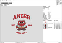 Anger V3 Embroidery File 6 sizes