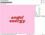 Angel Energy Embroidery File 4 size