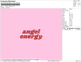 Angel Energy Embroidery File 4 size