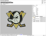 Anaheim Ducks Embroidery File 4 size