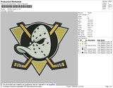 Anaheim Ducks Embroidery File 4 size