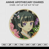 ANIME APOTHECARY DIARIES Embroidery File 6 size