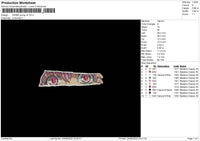 Anime Grunge V4 Embroidery File 4 sizes