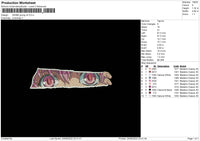 Anime Grunge V4 Embroidery File 4 sizes
