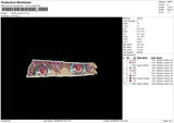 Anime Grunge V4 Embroidery File 4 sizes