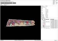 Anime Grunge V4 Embroidery File 4 sizes