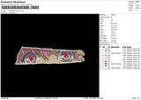 Anime Grunge V4 Embroidery File 4 sizes