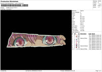 Anime Grunge V4 Embroidery File 4 sizes