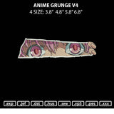 Anime Grunge V4 Embroidery File 4 sizes