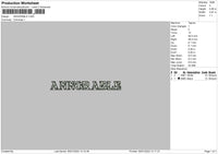 Annorable Embroidery File 4 size