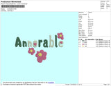 Annorable Embroidery File 4 size