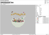 Annorable Bowl Embroidery File 4 size