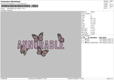 Annorable Butterfly Embroidery File 4 size