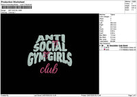 Antisocialtext Embroidery File 6 sizes