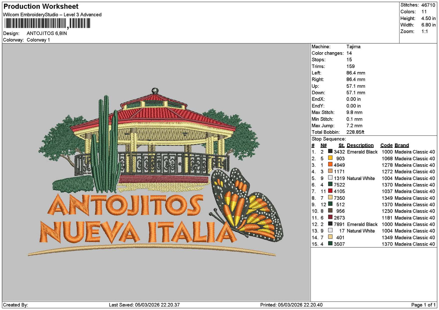 Antojitostext Embroidery File 6 sizes