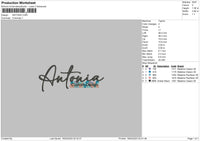 Antonia Embroidery File 6 sizes