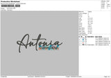 Antonia Embroidery File 6 sizes