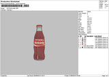 Bottle 2108 Embroidery File 6 sizes