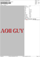 Aoii Guy Embroidery File 6 sizes