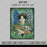 AOT Art Embroidery File 4 size