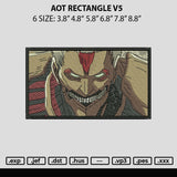 Aot Rectangle V5 Embroidery File 6 sizes