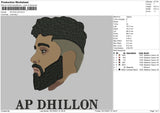 AP Dhillon Embroidery File 4 size