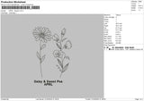 April Flo Embroidery File 6 sizes