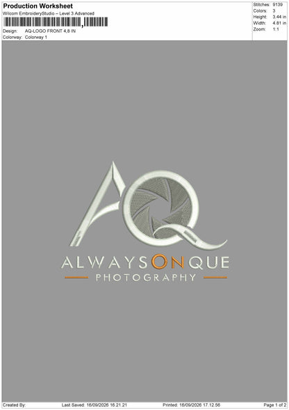 Aq Text Embroidery Machine Design 2 Files