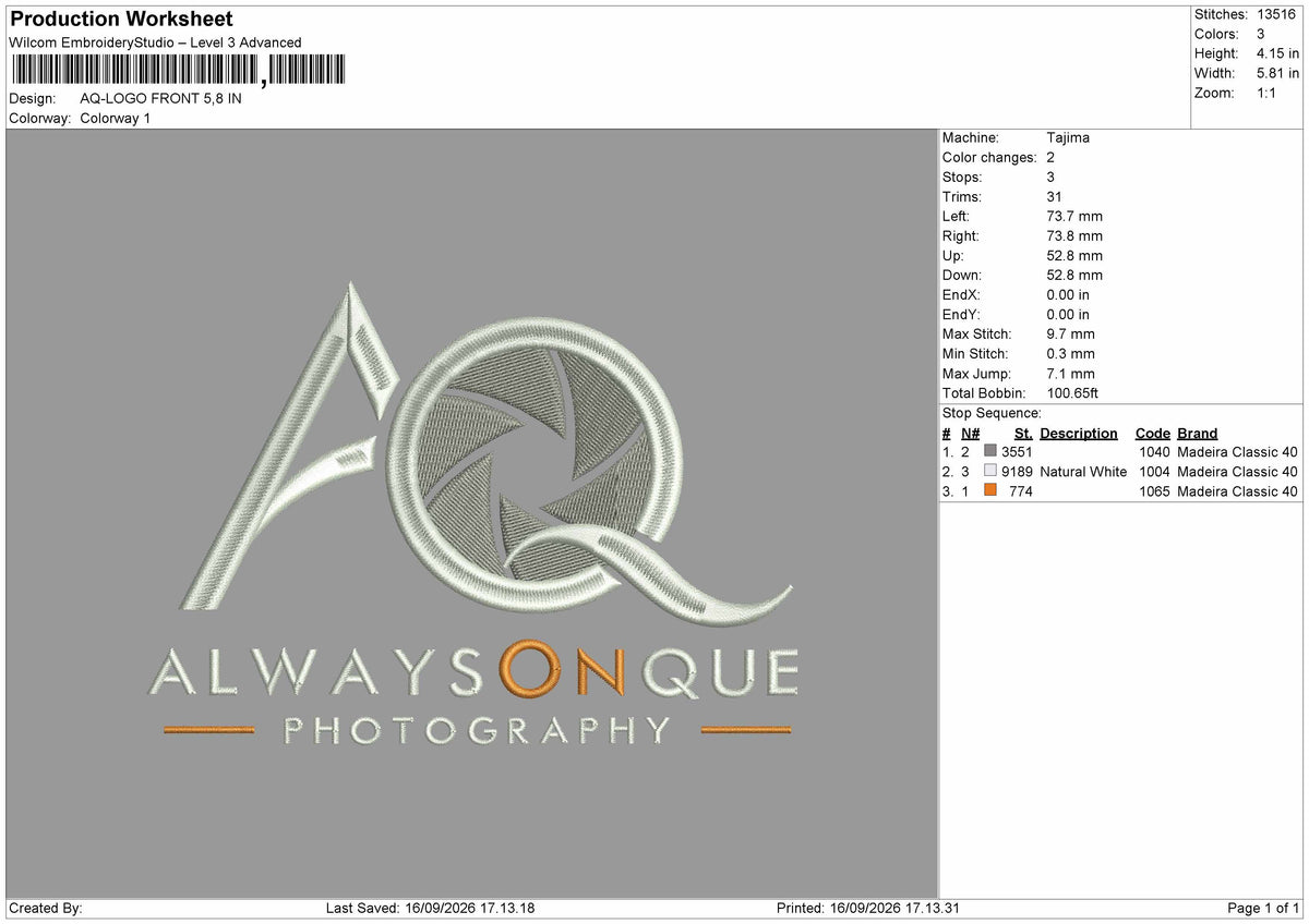 Aq Text Embroidery Machine Design 2 Files