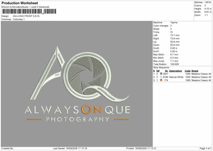 Aq Text Embroidery Machine Design 2 Files