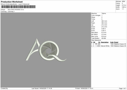 Aq Text Embroidery Machine Design 2 Files