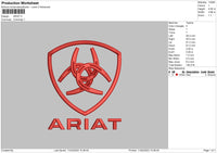 Ariat Embroidery File 6 sizes