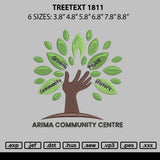 Treetext 1811 Embroidery File 6 sizes