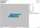 Arri Embroidery File 6 sizes