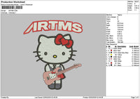 Kitty0203 Embroidery File 6 sizes