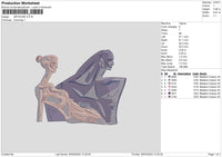 Statue0503 Embroidery File 6 sizes
