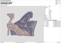 Statue0503 Embroidery File 6 sizes