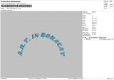 Boracaytext Embroidery File 6 sizes