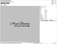 Arya Beauty Embroidery File 4 size