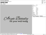 Arya Beauty Embroidery File 4 size