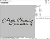 Arya Beauty Embroidery File 4 size