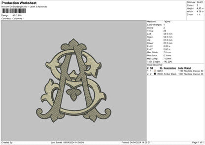 As0304 Embroidery File 6 sizes