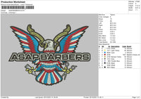 Asapbarbers Embroidery File 4 size