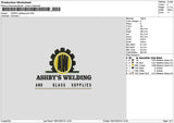 Ashbystext Embroidery File 6 sizes