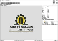Ashbystext Embroidery File 6 sizes