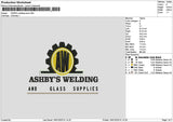 Ashbystext Embroidery File 6 sizes