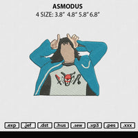 Asmodus Embroidery File 4 sizes